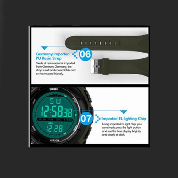 ساعت مچی دیجیتال مردانه اسکمی مدل 1025G-NP
