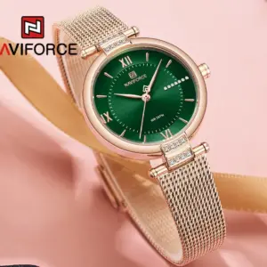 ساعت مچی عقربه ای زنانه نیوی فورس مدل NF5019 RGGN - Image 5