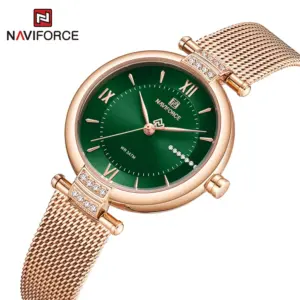 ساعت مچی عقربه ای زنانه نیوی فورس مدل NF5019 RGGN - Image 6