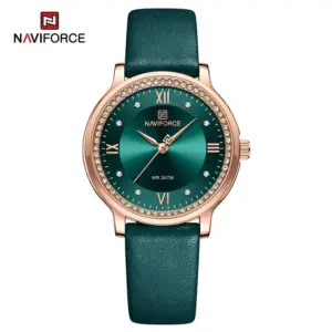ساعت مچی عقربه‌ای زنانه نیوی فورس مدل NF5036RGGNGN - Image 2