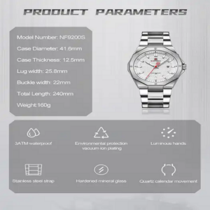 ساعت مچی عقربه‌ای مردانه نیوی فورس مدل NF9200SW - Image 5