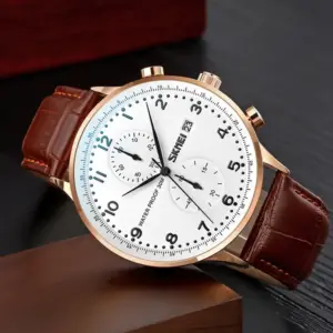 ساعت مچی عقربه‌ای مردانه اسکمی مدل 9301RG - Image 3