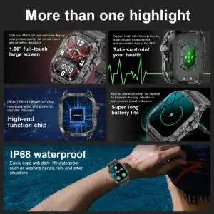 ساعت هوشمند مدل K63 Amoled - Image 8