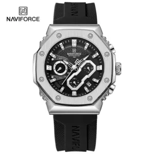 ست ساعت مچی عقربه ای زنانه و مردانه نیوی فورس مدل NF8035SBW - Image 5