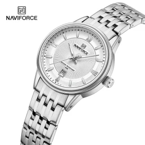 ست ساعت مچی عقربه ای زنانه و مردانه نیوی فورس مدل NF8040SSW - Image 3