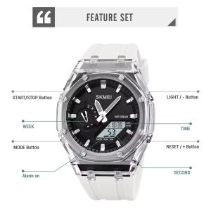 ساعت مچی دیجیتال اسکمی مدل 2100WTBK - Image 3