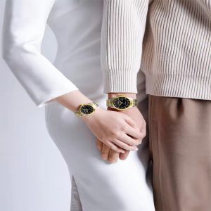 ست ساعت مچی عقربه ای زنانه و مردانه نیوی فورس مدل NF9228SBG - Image 6