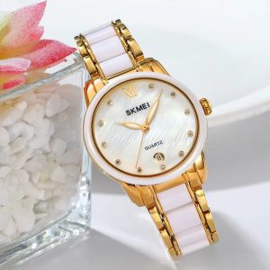 ساعت مچی عقربه‌ای زنانه اسکمی مدل 2175GD - Image 3