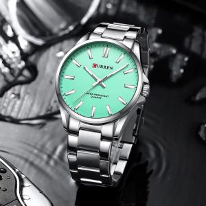 ست ساعت مچی عقربه ای زنانه و مردانه کورن مدل 9090STS - Image 4