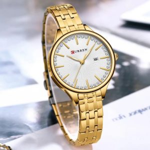 ساعت مچی عقربه‌ای زنانه کورن مدل 9099GWG - Image 2