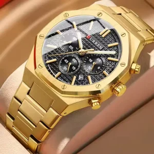ساعت مچی عقربه‌ای مردانه کورن مدل 8440GBG - Image 5