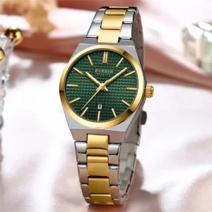 ست ساعت مچی عقربه ای زنانه و مردانه کورن مدل 8439SGGN - Image 4
