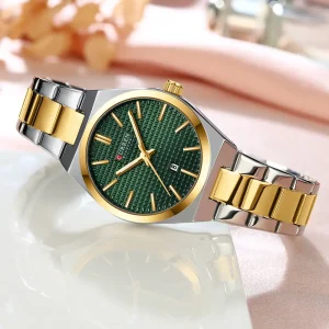 ست ساعت مچی عقربه ای زنانه و مردانه کورن مدل 8439SGGN - Image 5