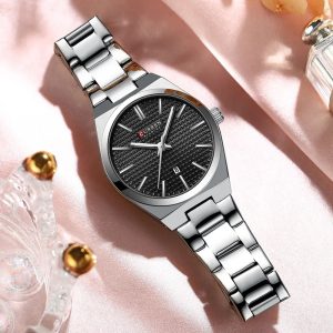 ست ساعت مچی عقربه ای زنانه و مردانه کورن مدل 8439SBS - Image 5